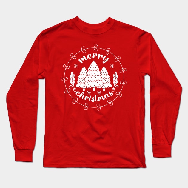 Merry Christmas-Xmas Tree-Christmas T-Shirts funny Long Sleeve T-Shirt by GoodyBroCrafts